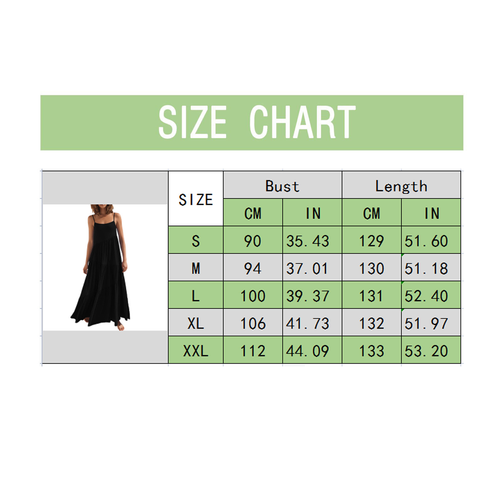 thumbnail image 5 of Vestido largo con tirantes finos para mujer - Pareo estampado para la playa - Vestido camisero holgado de poliéster - Ropa informal de verano, 5 of 6